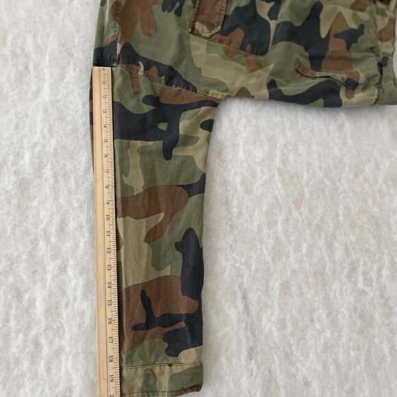 Lucky Brand Womens Green 3/4 Sleeve Regular Fit Camo Army Jacket Size Large - Picture 8 of 9